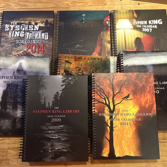 Other - Lot of 8 Stephen King Library Desk Calendars 2007-2014 Hologram, Short Story